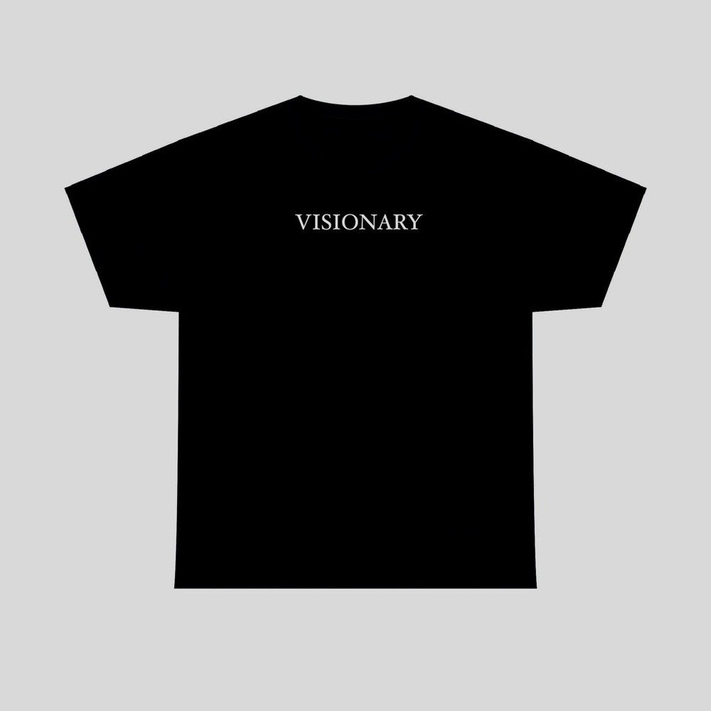 Visionary Tshirt, Motivational Custom Made Screen Printed Apparel Heavy